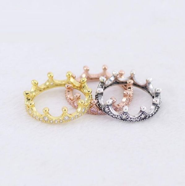 18k rose gold silver gold plated enchanted crown ring original box for pan 925 sterling silver diamond women wedding ring set, Golden;silver
18k rose gold silver gold plated enchanted crown ring original box for pan 925 sterling silver diamond women wedding ring set, Golden;silver