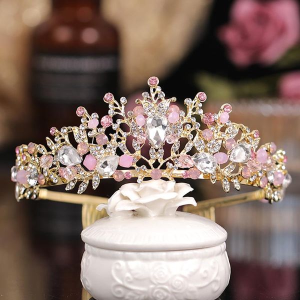hair clips & barrettes 2021 baroque bridal tiara crown wedding accessories for women pink rhinestone girl headband flower ornaments headdres, Golden;silver
hair clips & barrettes 2021 baroque bridal tiara crown wedding accessories for women pink rhinestone girl headband flower ornaments headdres, Golden;silver