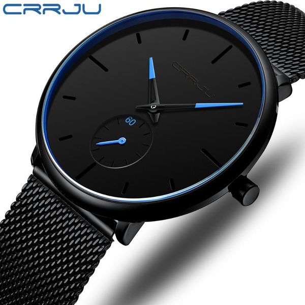 wristwatches 2021 crrju simple design waterproof stainless steel mesh men watches quartz relogio masculino, Slivery;brown
wristwatches 2021 crrju simple design waterproof stainless steel mesh men watches quartz relogio masculino, Slivery;brown