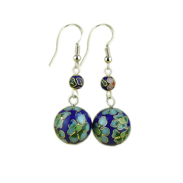 handmade polished cloisonne filigree flower 16mm beaded charm earrings 925 silver hook enamel eardrop jewelry colorful women ear dangle gift, Golden
handmade polished cloisonne filigree flower 16mm beaded charm earrings 925 silver hook enamel eardrop jewelry colorful women ear dangle gift, Golden