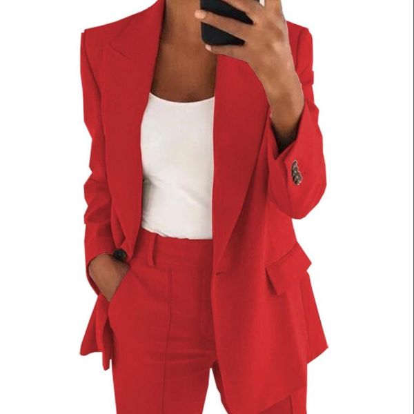 women's two piece pants middle gender suit elegant red 2-piece lapel business meeting office customization (blazer + pants), White
women's two piece pants middle gender suit elegant red 2-piece lapel business meeting office customization (blazer + pants), White