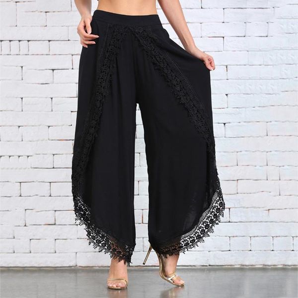 women's pants & capris 2021 women ankle-length loose wide-leg summer large size solid color lace harem female thin casual trousers 3xl, Black;white
women's pants & capris 2021 women ankle-length loose wide-leg summer large size solid color lace harem female thin casual trousers 3xl, Black;white