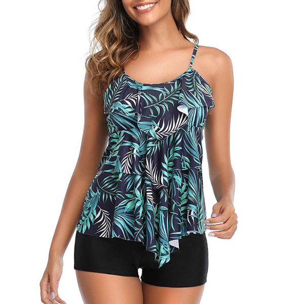 one-piece suits women biquini 2 piece flounce printed monokini with boyshorts tankini swimwear bikini set stroje k pielowe damskie brazi
one-piece suits women biquini 2 piece flounce printed monokini with boyshorts tankini swimwear bikini set stroje k pielowe damskie brazi