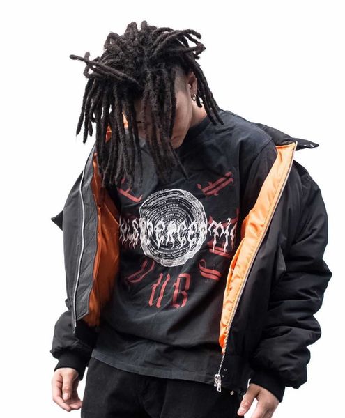 21ss hip high street bomber jacket repaired diagonal pocket cotton men's and women's couple, Black;brown
21ss hip high street bomber jacket repaired diagonal pocket cotton men's and women's couple, Black;brown