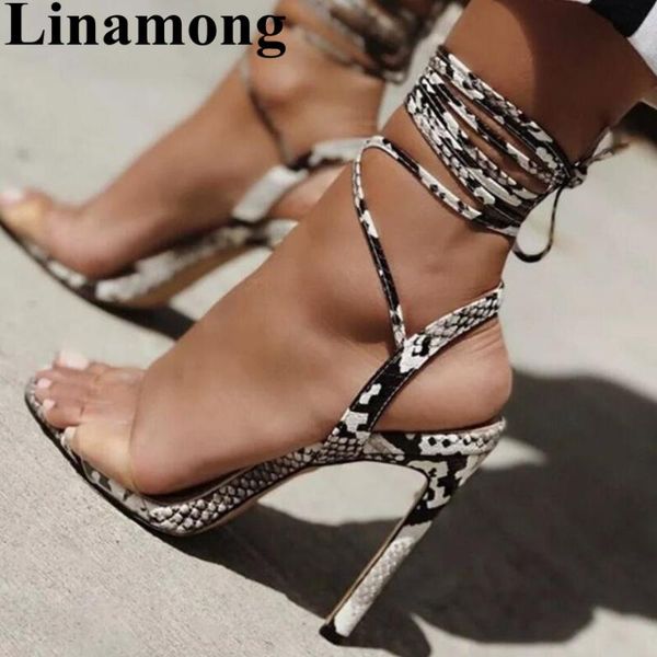 test snakeskin pattern pcv cross-tied thin high heel and open toe summer fashion women sandals, Black
test snakeskin pattern pcv cross-tied thin high heel and open toe summer fashion women sandals, Black