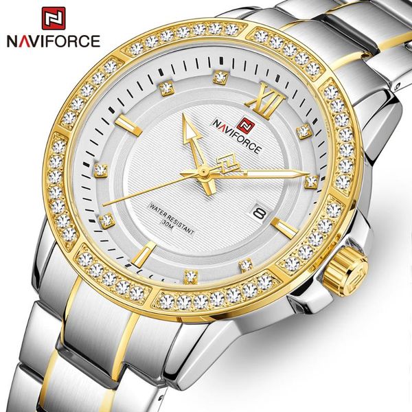 wristwatches brand naviforce men watch fashion luxury business watches with rhinestone mens stainless steel wristwatch relogio masculino, Slivery;brown
wristwatches brand naviforce men watch fashion luxury business watches with rhinestone mens stainless steel wristwatch relogio masculino, Slivery;brown