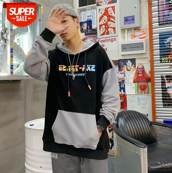 european and american street casual printed sweater high oversize letters contrast color smiley hooded #t81a, Black
european and american street casual printed sweater high oversize letters contrast color smiley hooded #t81a, Black