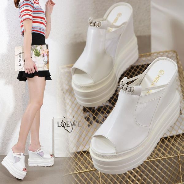 slippers summer fashion wear women's 2021 wild super high with 14cm platform zapatos de mujer, Black
slippers summer fashion wear women's 2021 wild super high with 14cm platform zapatos de mujer, Black