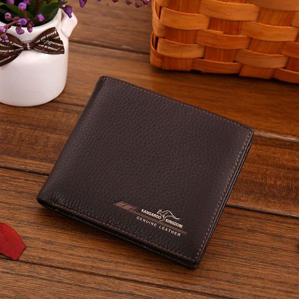 wallets kangaroo kingdom brand fashion men genuine leather slim bifold wallet purse, Red;black
wallets kangaroo kingdom brand fashion men genuine leather slim bifold wallet purse, Red;black
