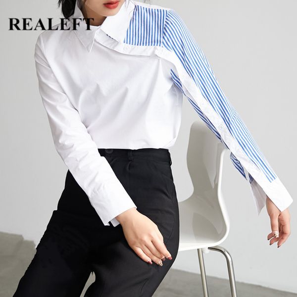 autumn cotton striped patchwork women blouse long sleeve office lady shirts elegant female loose korean 210428, White
autumn cotton striped patchwork women blouse long sleeve office lady shirts elegant female loose korean 210428, White