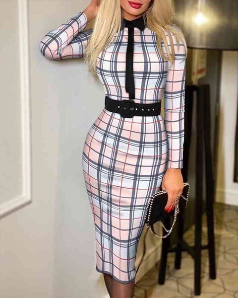 autumn tight dress women fashion elegant office ladies plaid print belt long sleeve dress women, Black;gray
autumn tight dress women fashion elegant office ladies plaid print belt long sleeve dress women, Black;gray