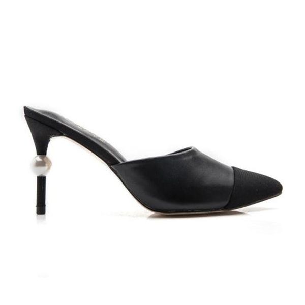 dress shoes white pearl sandals women pointed toe high heels slipper wedding sandalias female party zapatos de mujer, Black
dress shoes white pearl sandals women pointed toe high heels slipper wedding sandalias female party zapatos de mujer, Black