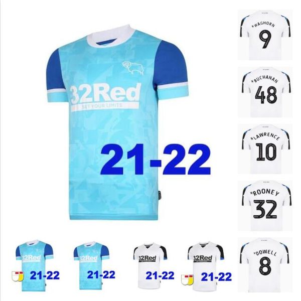 21 22 derby county club soccer jerseys 2021 2022 home white wisdom waghorn martin soccer shirt hamer rooney football uniform, Black;yellow
21 22 derby county club soccer jerseys 2021 2022 home white wisdom waghorn martin soccer shirt hamer rooney football uniform, Black;yellow
