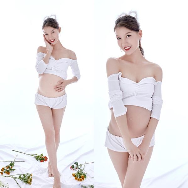 maternity dresses cotton pography fitting pregnant woman baby shower pregnancy po shoot, White
maternity dresses cotton pography fitting pregnant woman baby shower pregnancy po shoot, White