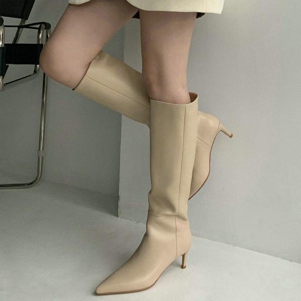 boots 2021 women knee high genuine leather thin heel pointed toe ladies autumn winter pleated women's big size, Black
boots 2021 women knee high genuine leather thin heel pointed toe ladies autumn winter pleated women's big size, Black