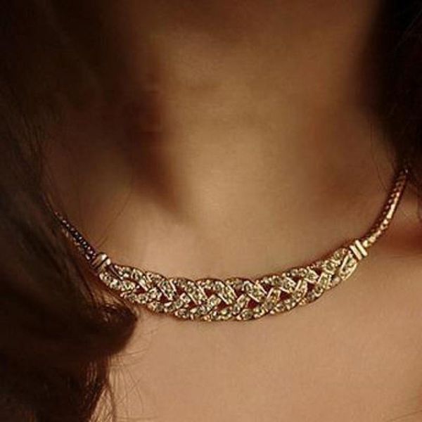 chokers superstar twist dress clavicle choker necklace for women necklaces high-end & pendants austrian crystal sweater chain, Golden;silver
chokers superstar twist dress clavicle choker necklace for women necklaces high-end & pendants austrian crystal sweater chain, Golden;silver