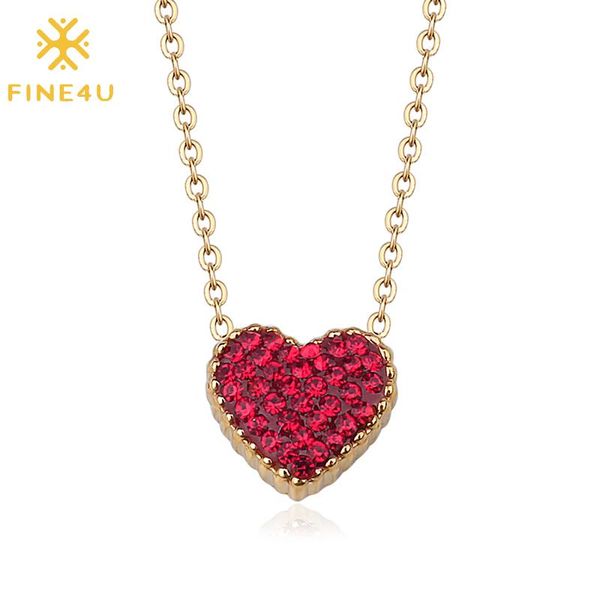 pendant necklaces fine4u n467 dainty pave heart necklace for girlfriend stainless steel link chain delicate jewelry, Silver
pendant necklaces fine4u n467 dainty pave heart necklace for girlfriend stainless steel link chain delicate jewelry, Silver