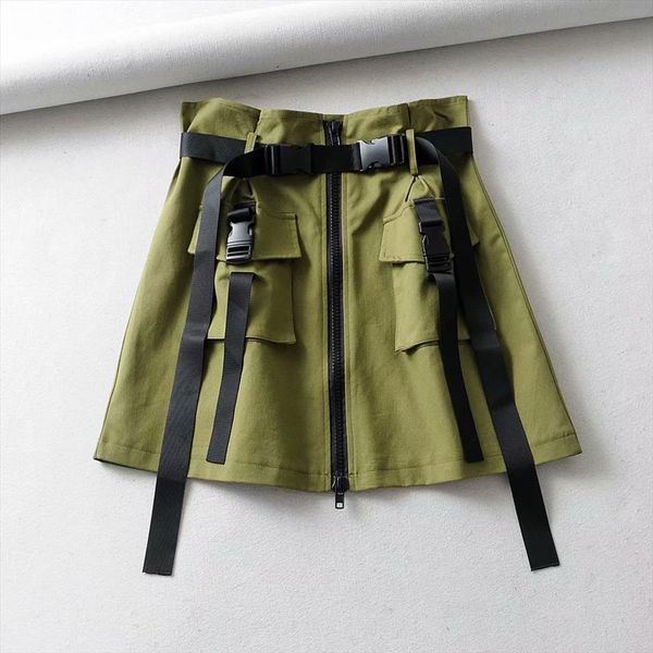 black pocket sashes short tool summer women skirts high waist a line zipper one step with belt
black pocket sashes short tool summer women skirts high waist a line zipper one step with belt