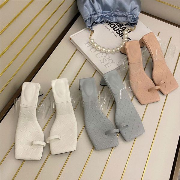 slippers summer women fashion square toe high heels crystal pvc transparent sandals female beach flip flops, Black
slippers summer women fashion square toe high heels crystal pvc transparent sandals female beach flip flops, Black