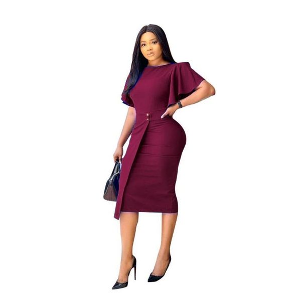 casual dresses elegant women office dress knee length female robe fashion split irregular vestidos pack hip pencil, Black;gray
casual dresses elegant women office dress knee length female robe fashion split irregular vestidos pack hip pencil, Black;gray