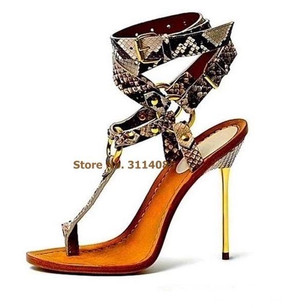 women gold metal heels snakeskin sandals ring buckle stiletto dress pumps cross strappy gladiator sandal shoes, Black
women gold metal heels snakeskin sandals ring buckle stiletto dress pumps cross strappy gladiator sandal shoes, Black