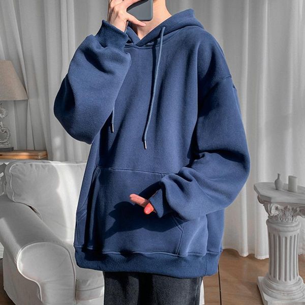 men's hoodies & sweatshirts casual hooded solid color oversized hoodie male loose pullovers harajuku basic 2021 men, Black
men's hoodies & sweatshirts casual hooded solid color oversized hoodie male loose pullovers harajuku basic 2021 men, Black