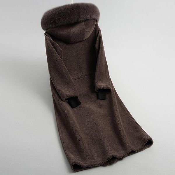 women's fur & faux sheep searling jackets for women 2021 real wool coat female long winter coats natural hooded 18179 yq2033, Black
women's fur & faux sheep searling jackets for women 2021 real wool coat female long winter coats natural hooded 18179 yq2033, Black