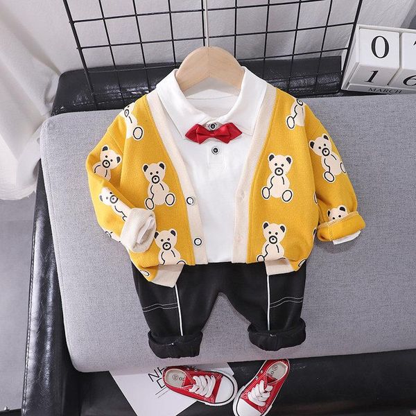 clothing sets spring children wear baby boy cotton cartoon printe shirts coats pants 3pcs/sets infant outfit kids fashion toddler tracksuits, White
clothing sets spring children wear baby boy cotton cartoon printe shirts coats pants 3pcs/sets infant outfit kids fashion toddler tracksuits, White