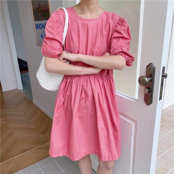 dresses summer white high waist sleeve chic elegance o-neck sweet feminine all match vestidos, Black;gray
dresses summer white high waist sleeve chic elegance o-neck sweet feminine all match vestidos, Black;gray