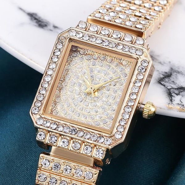 wristwatches square watch women luxury waterproof full diamond stainless steel fashion high-end clock watches gifts quartz wristwatch, Slivery;brown
wristwatches square watch women luxury waterproof full diamond stainless steel fashion high-end clock watches gifts quartz wristwatch, Slivery;brown