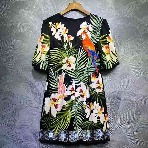 dress seqinyy ed in vintage summer fashion design feminine runway flower bird printing beads, Black;gray
dress seqinyy ed in vintage summer fashion design feminine runway flower bird printing beads, Black;gray
