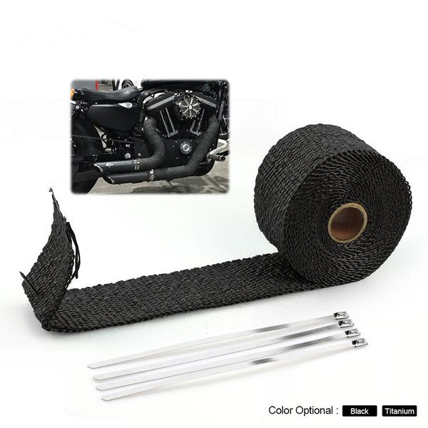 motorcycle exhaust system 5-10m roll fiberglass heat shield thermal tape header pipe wrap protection stainless ties
motorcycle exhaust system 5-10m roll fiberglass heat shield thermal tape header pipe wrap protection stainless ties