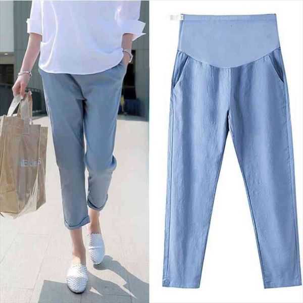 maternity pants pregnant adjustable elastic waist pants cropped maternity clothes, Black;white
maternity pants pregnant adjustable elastic waist pants cropped maternity clothes, Black;white