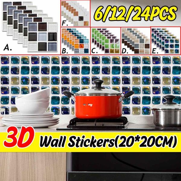 wallpapers 6pcs wall stickers wallpaper for kitchen bathroom pvc waterproof self adhesive tiles cabinet contact paper
wallpapers 6pcs wall stickers wallpaper for kitchen bathroom pvc waterproof self adhesive tiles cabinet contact paper