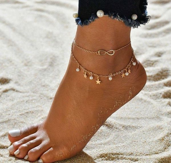 anklets multilayer zircon leaf eight-character pearl ankle bracelet sun moon star pattern jewelry boho foot women bijoux femme, Red;blue
anklets multilayer zircon leaf eight-character pearl ankle bracelet sun moon star pattern jewelry boho foot women bijoux femme, Red;blue