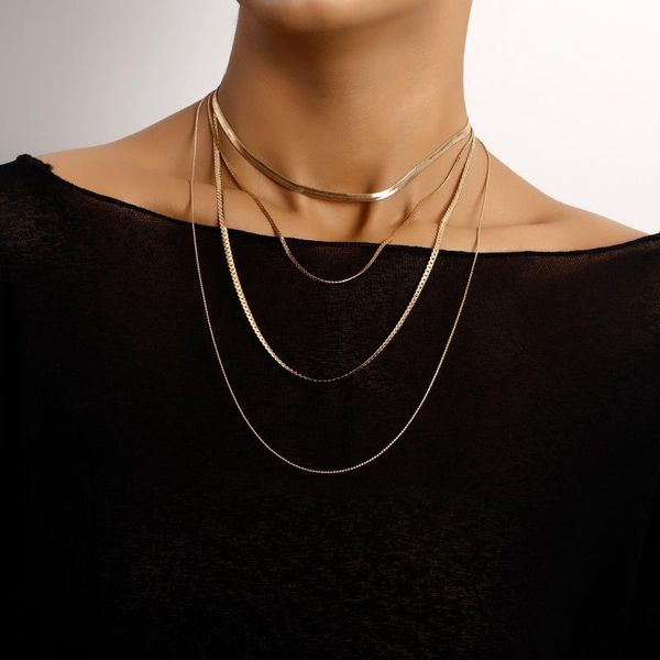 chains gold color snake choker clavicle necklaces for women layered necklace female 2021 fashion jewelry simple, Silver
chains gold color snake choker clavicle necklaces for women layered necklace female 2021 fashion jewelry simple, Silver