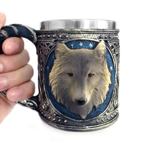mugs wolf head mug 3d resin unusual stainless steel gothic goblet party creative drinking glass animal supply
mugs wolf head mug 3d resin unusual stainless steel gothic goblet party creative drinking glass animal supply