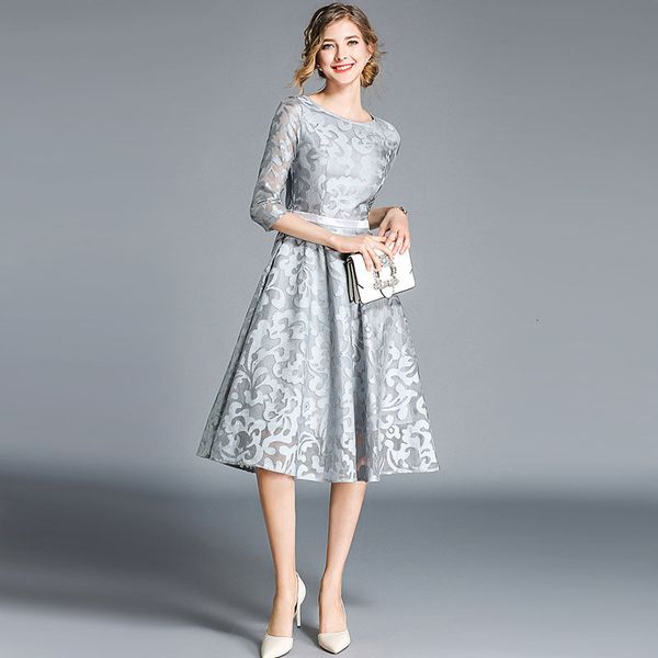 dresses autumn and casual winter women's style lace round neck 7 / 4 sleeve fashionable slim medium length dress, Black;gray
dresses autumn and casual winter women's style lace round neck 7 / 4 sleeve fashionable slim medium length dress, Black;gray