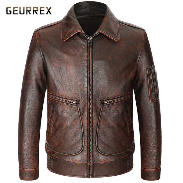 cowhide genuine leather coat male plus size s-4xl real men motor biker vintage jacket coats retro red brown clothes men's & faux, Black
cowhide genuine leather coat male plus size s-4xl real men motor biker vintage jacket coats retro red brown clothes men's & faux, Black