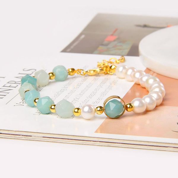 beaded, strands natural freshwater baroque pearl bracelets bangles 8mm round faceted amazonite agates beads charm bracelet women lucky jewel, Black
beaded, strands natural freshwater baroque pearl bracelets bangles 8mm round faceted amazonite agates beads charm bracelet women lucky jewel, Black