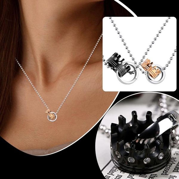 chains classic design crown pendant necklace for women elegant party accessories cute girl gift timeless style jewelry gifts, Silver
chains classic design crown pendant necklace for women elegant party accessories cute girl gift timeless style jewelry gifts, Silver