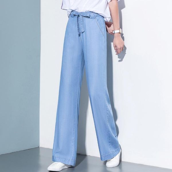 women's jeans clothing - 2021 summer big yards of light color high waist straight mop pants ms tencel female direct selling, Blue
women's jeans clothing - 2021 summer big yards of light color high waist straight mop pants ms tencel female direct selling, Blue