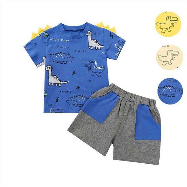 fashion toddler boys summer clothing set two piece childrens short sleeve dinosaur printed t shirt shorts, White
fashion toddler boys summer clothing set two piece childrens short sleeve dinosaur printed t shirt shorts, White