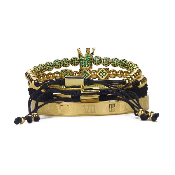 luxury royal king crown men bracelet stacks stainless steel bangle green ghost cz ball beads bracelets & bangles for men jewelry, Golden;silver
luxury royal king crown men bracelet stacks stainless steel bangle green ghost cz ball beads bracelets & bangles for men jewelry, Golden;silver