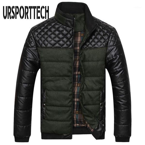 men's jackets ursporttech and coats 4xl pu patchwork designer warm winter men outerwear coat fashion male clothing, Black;brown
men's jackets ursporttech and coats 4xl pu patchwork designer warm winter men outerwear coat fashion male clothing, Black;brown