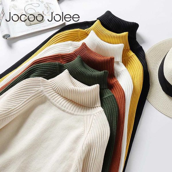 jocoo jolee women korean turtleneck loose sweater casual autumn winter knitting pullover vintage lady harajuku jumpers 210619, White;black
jocoo jolee women korean turtleneck loose sweater casual autumn winter knitting pullover vintage lady harajuku jumpers 210619, White;black