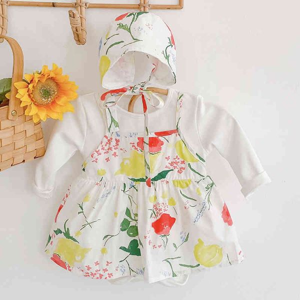 spring autumn infant baby girls rompers clothes bodysuit fake two piece prints long sleeve 210429, Blue
spring autumn infant baby girls rompers clothes bodysuit fake two piece prints long sleeve 210429, Blue