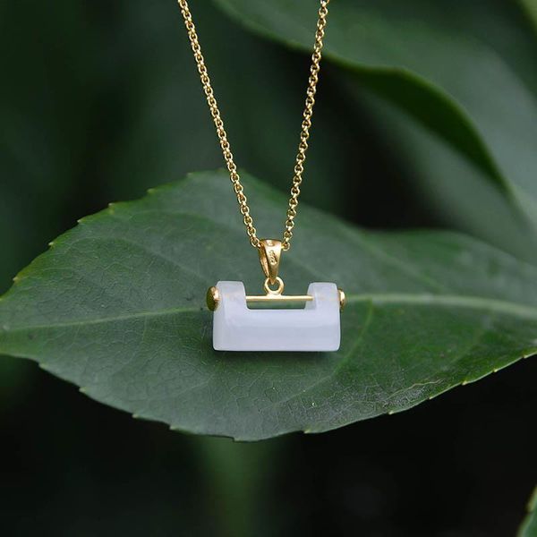 chains sterling silver natural hetian white jade pendant necklace chinese style unique ethnic ancient gold craft ladies jewelry
chains sterling silver natural hetian white jade pendant necklace chinese style unique ethnic ancient gold craft ladies jewelry