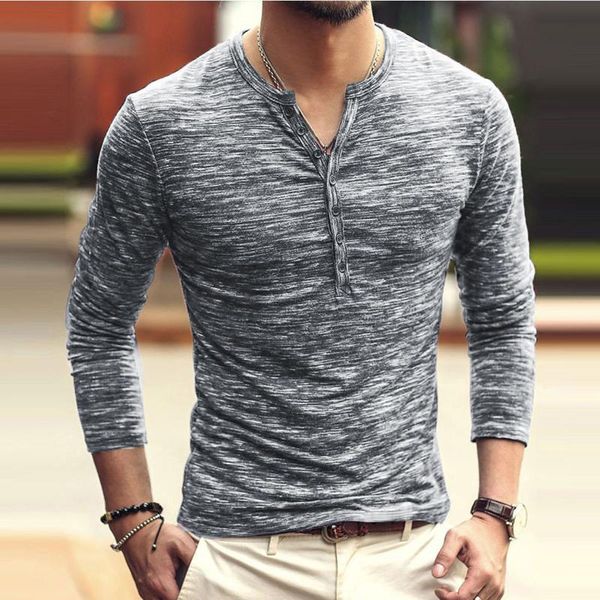 men's t-shirts autumn slim o neck button long sleeve t-shirt casual oversized t shirt basic tshirts for men ropa hombre 2021, White;black
men's t-shirts autumn slim o neck button long sleeve t-shirt casual oversized t shirt basic tshirts for men ropa hombre 2021, White;black