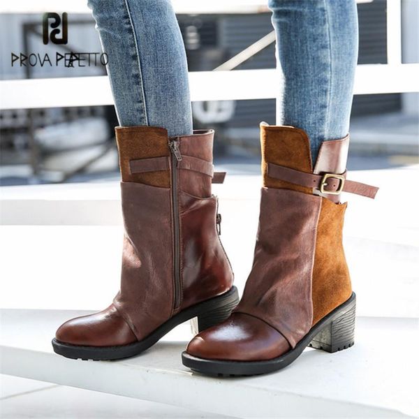 boots prova perfetto women ankle genuine leather short booties autumn winter botas mujer platform rubber shoes botte femme, Black
boots prova perfetto women ankle genuine leather short booties autumn winter botas mujer platform rubber shoes botte femme, Black
